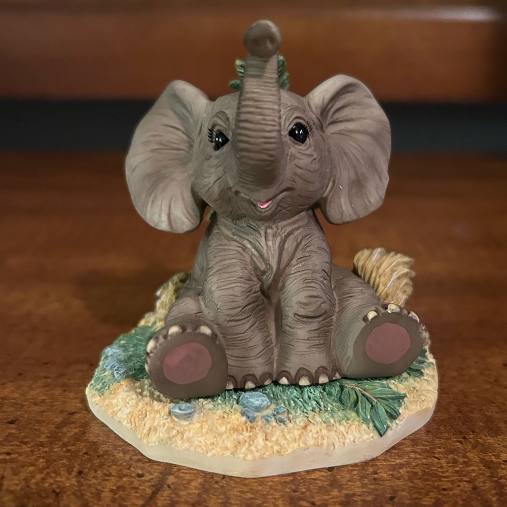 1995 African Elephant Hamilton Sculpture Collection "Protect Nature's Innocents"